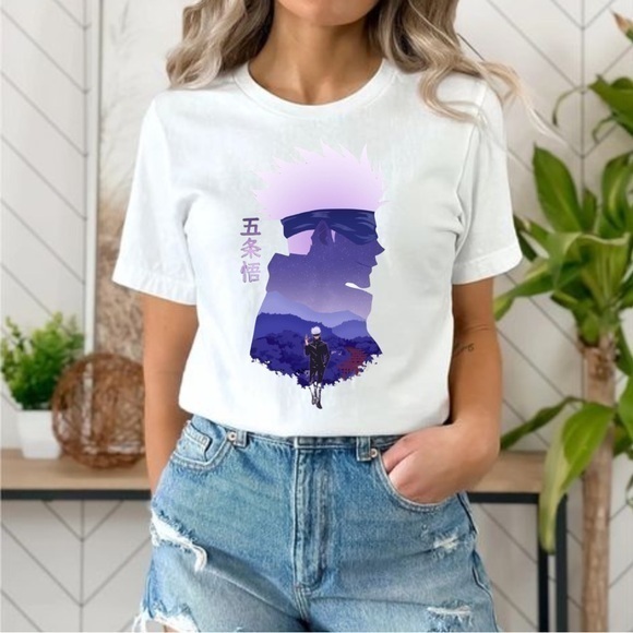 Jujitsu Kaisen Gojo Satoru Graphic T Shirt - Picture 1 of 2